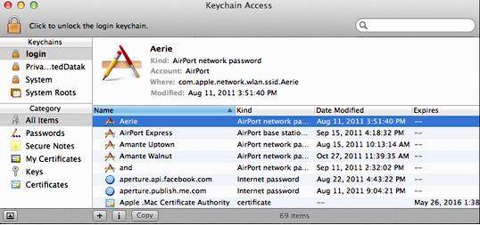 How to access my passwords on mac